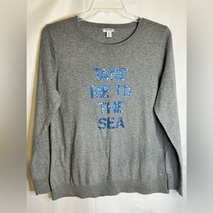 Old Navy “Take Me To The Sea” Sweater. Size XXL. Used.